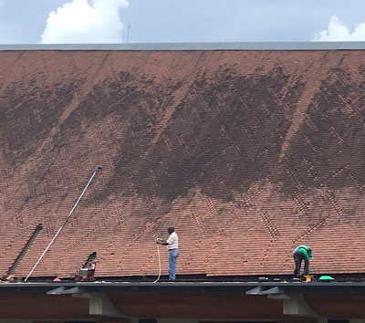 Kericho Cathedral Roof Before Cleaning